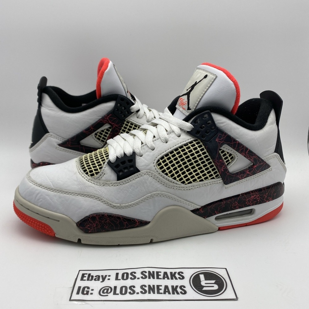 Size 11 - Jordan 4 Retro Pale Citron, Bright Crimson 2019‎ (308497-116)